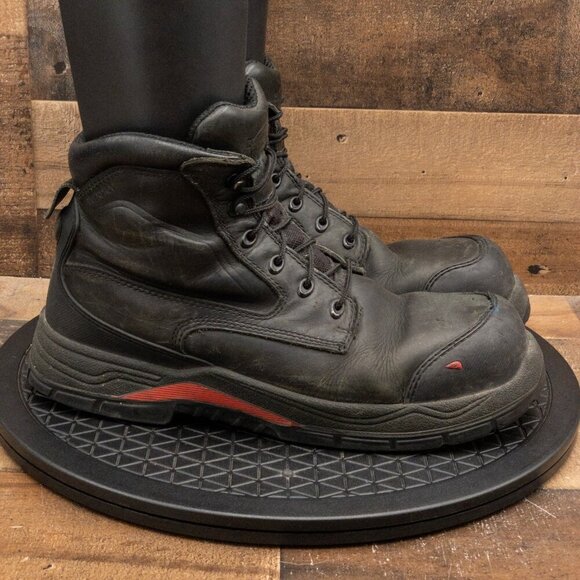 RED WINGS KING TOE ADC 2407 MENS BOOTS WORK BLACK LEATHER STEEL TOE SIZE 12D - Picture 9 of 9